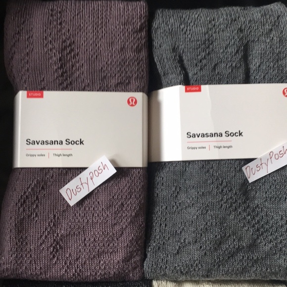 Lululemon Savasana Thigh High Socks Over The Knee - Picture 2 of 5